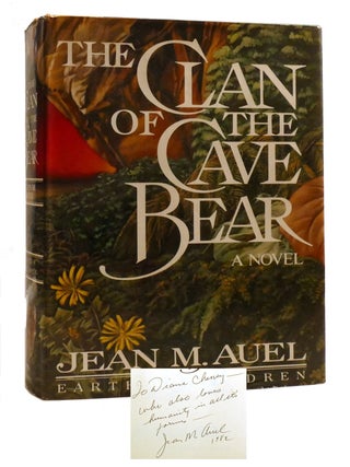 THE CLAN OF THE CAVE BEAR; A Novel Signed. Jean M. Auel.