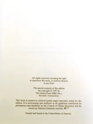 THE JOURNALS AND EXPEDITIONS OF LEWIS AND CLARK Easton Press Signed