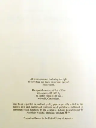 THE JOURNALS AND EXPEDITIONS OF LEWIS AND CLARK Easton Press Signed