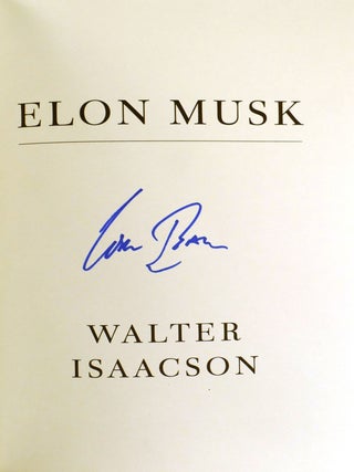 ELON MUSK; Signed