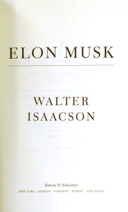 ELON MUSK; Signed