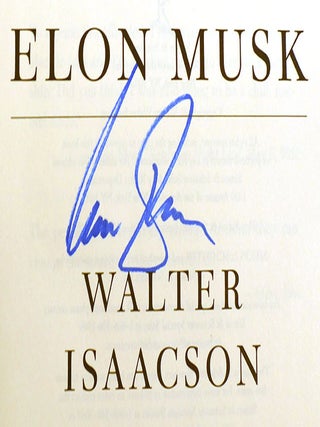 ELON MUSK; Signed