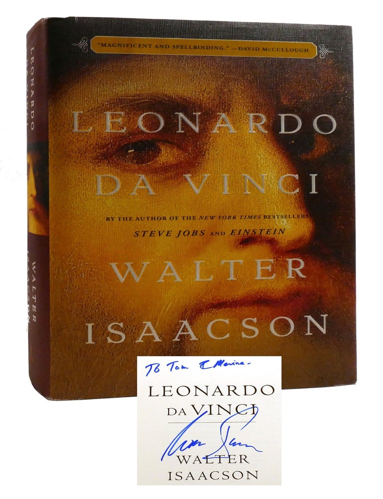 Item #203908 LEONARDO DA VINCI; Signed. Walter Isaacson.