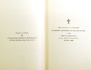 THE PAPACY; Its Historic Origin and Primitive Relations with the Eastern Churches