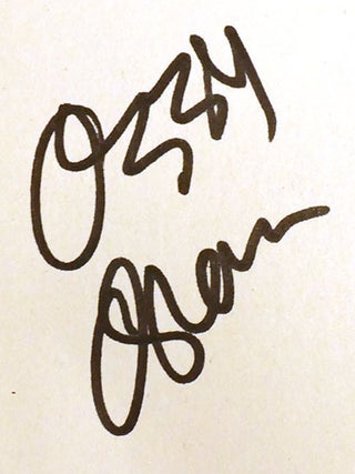 I AM OZZY; Signed