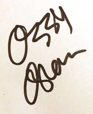 I AM OZZY; Signed