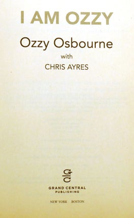 I AM OZZY; Signed