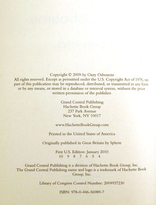 I AM OZZY; Signed 1st
