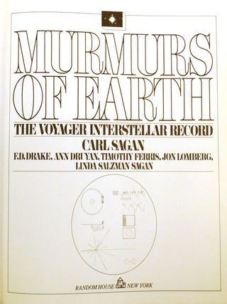 MURMURS OF EARTH; The Voyager Interstellar Record Signed