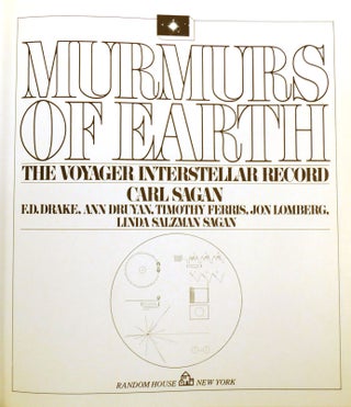 MURMURS OF EARTH; The Voyager Interstellar Record Signed