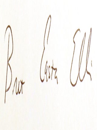 GLAMORAMA; Signed