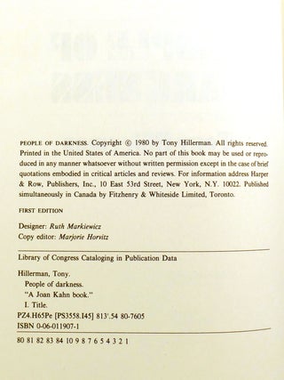 PEOPLE OF DARKNESS; Signed