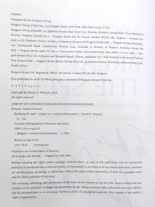 BREAKING THE SPELL; Religion As a Natural Phenomenon Signed