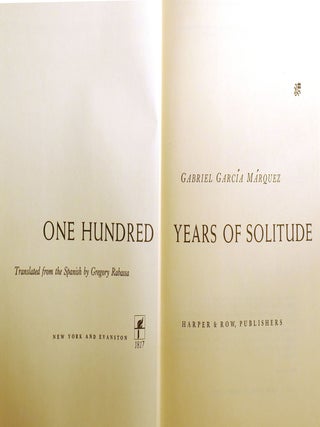 ONE HUNDRED YEARS OF SOLITUDE