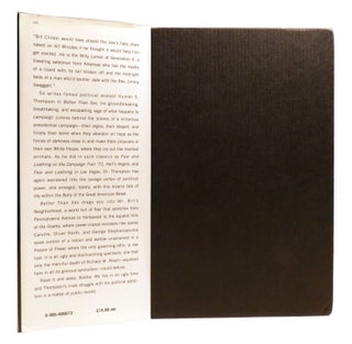 BETTER THAN SEX; Confessions of a Political Junkie Gonzo Papers Vol. 4 Signed