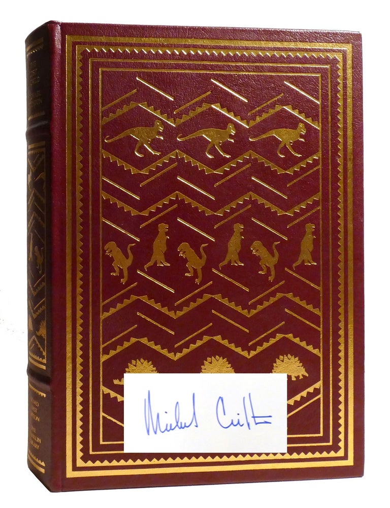 Item #207064 THE LOST WORLD; Franklin Library Signed. Michael Crichton.