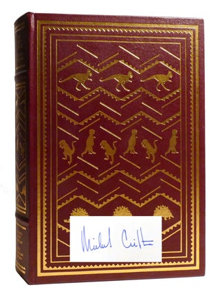 THE LOST WORLD; Franklin Library Signed. Michael Crichton.