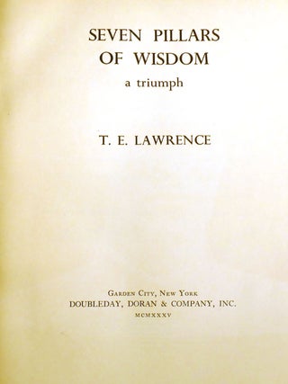 SEVEN PILLARS OF WISDOM