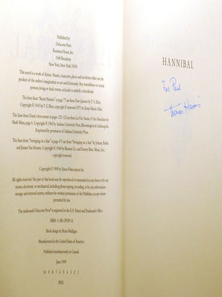HANNIBAL; Signed
