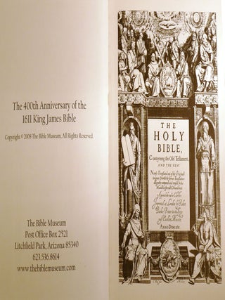 THE 400TH ANNIVERSARY OF THE 1611 KING JAMES BIBLE