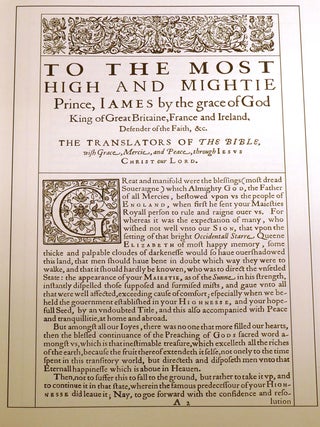 THE 400TH ANNIVERSARY OF THE 1611 KING JAMES BIBLE
