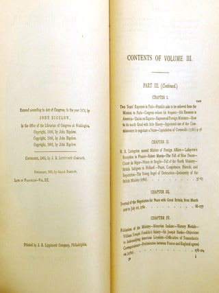 THE LIFE OF BENJAMIN FRANKLIN WRITTEN BY HIMSELF; Now First Edited from Original Manuscripts and from His Printed Correspondence and Other Writings