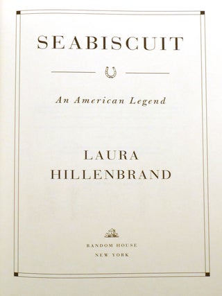 SEABISCUIT : ; An American Legend