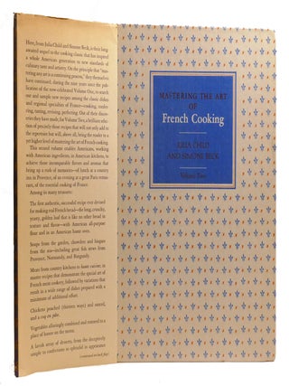 MASTERING THE ART OF FRENCH COOKING; 2 Volume Set