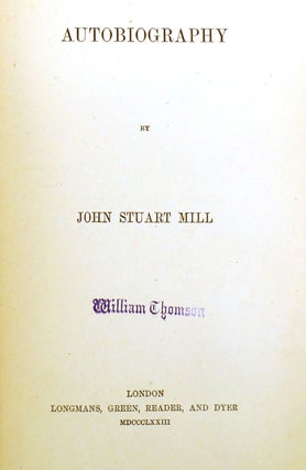 AUTOBIOGRAPHY, ESSAY ON LIBERTY, CHARACTERISTICS, INAUGURAL ADDRESS, ESSAY ON SCOTT