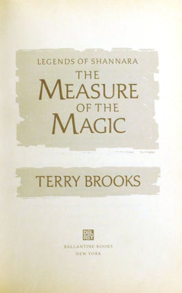 LEGENDS OF SHANNARA The Measure of the Magic