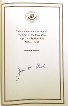 THE CLAN OF THE CAVE BEAR; Easton Press