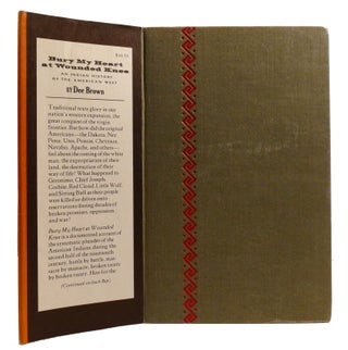 BURY MY HEART AT WOUNDED KNEE; An Indian History of the American West Signed