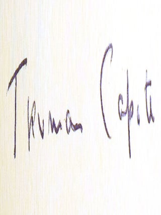 THE THANKSGIVING VISITOR, A CHRISTMAS MEMORY Signed