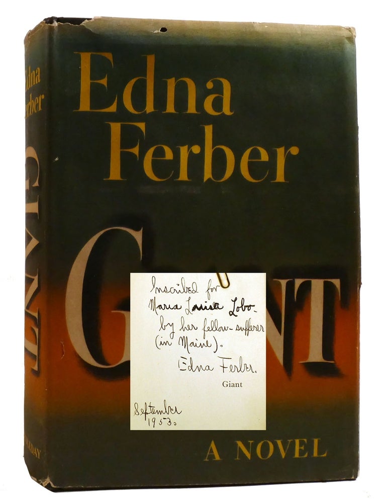 Item #210365 GIANT; Signed. Edna Ferber.