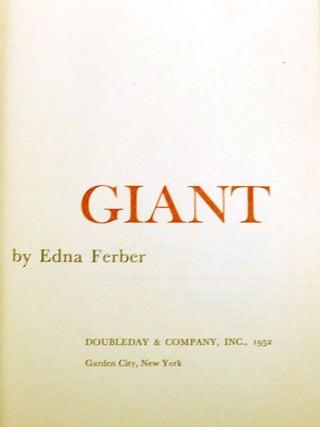 GIANT; Signed