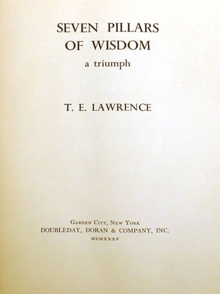 SEVEN PILLARS OF WISDOM
