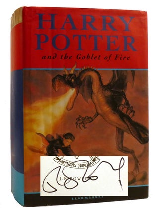 HARRY POTTER AND THE GOBLET OF FIRE; Signed. J. K. Rowling.