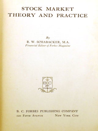 STOCK MARKET THEORY AND PRACTICE