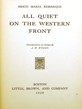 ALL QUIET ON THE WESTERN FRONT