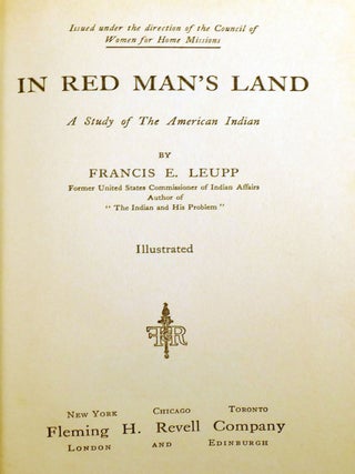 IN RED MAN'S LAND; A Story of the American Indian