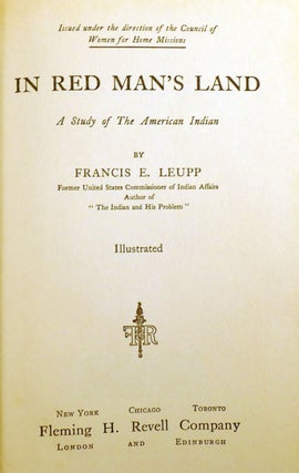 IN RED MAN'S LAND; A Story of the American Indian