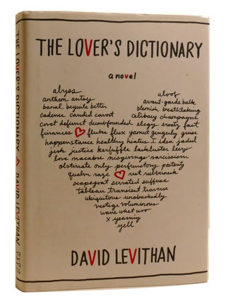 Item #210806 THE LOVER'S DICTIONARY. David Levithan