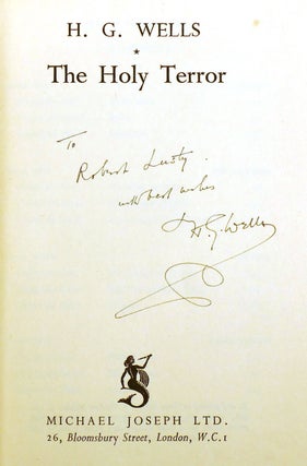 THE HOLY TERROR; Signed