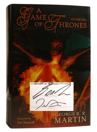 GAME OF THRONES COLLECTION SIGNED MATCHING #! ; A Game of Thrones, a Clash of Kings, a Dance with Dragons, Fire & Blood, a Knight of the Seven Kingdoms
