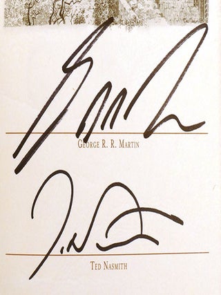 GAME OF THRONES COLLECTION SIGNED MATCHING #! ; A Game of Thrones, a Clash of Kings, a Dance with Dragons, Fire & Blood, a Knight of the Seven Kingdoms