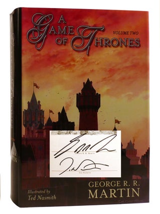 GAME OF THRONES COLLECTION SIGNED MATCHING #! ; A Game of Thrones, a Clash of Kings, a Dance with Dragons, Fire & Blood, a Knight of the Seven Kingdoms