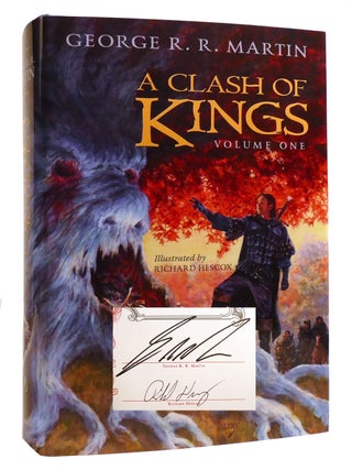 GAME OF THRONES COLLECTION SIGNED MATCHING #! ; A Game of Thrones, a Clash of Kings, a Dance with Dragons, Fire & Blood, a Knight of the Seven Kingdoms