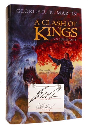 GAME OF THRONES COLLECTION SIGNED MATCHING #! ; A Game of Thrones, a Clash of Kings, a Dance with Dragons, Fire & Blood, a Knight of the Seven Kingdoms