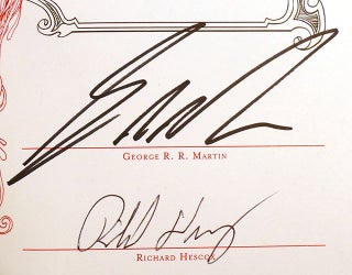 GAME OF THRONES COLLECTION SIGNED MATCHING #! ; A Game of Thrones, a Clash of Kings, a Dance with Dragons, Fire & Blood, a Knight of the Seven Kingdoms