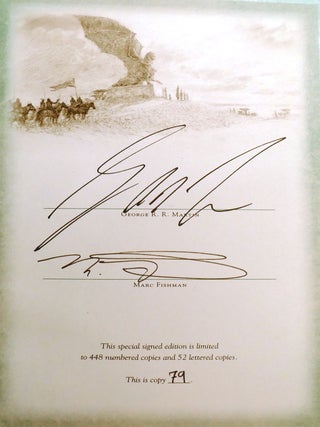 GAME OF THRONES COLLECTION SIGNED MATCHING #! ; A Game of Thrones, a Clash of Kings, a Dance with Dragons, Fire & Blood, a Knight of the Seven Kingdoms